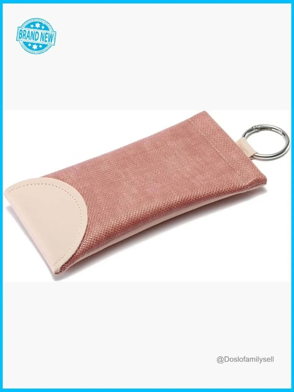 Portable Soft Leather Sunglass Case Slim Unisex Eyewear Protective Belt Clip